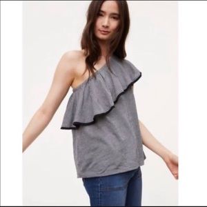 Loft Off One Shoulder Ruffle Top🥳